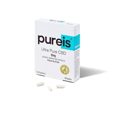 Pureis CBD Products Pureis® CBD 20mg CBD Ultra Pure Capsules x 28