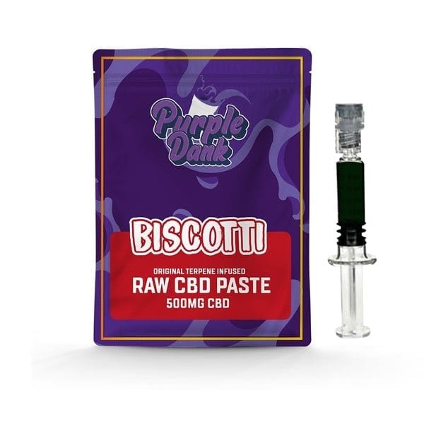 Purple Dank CBD Products 0.5g Purple Dank 1000mg CBD Raw Paste Biscotti