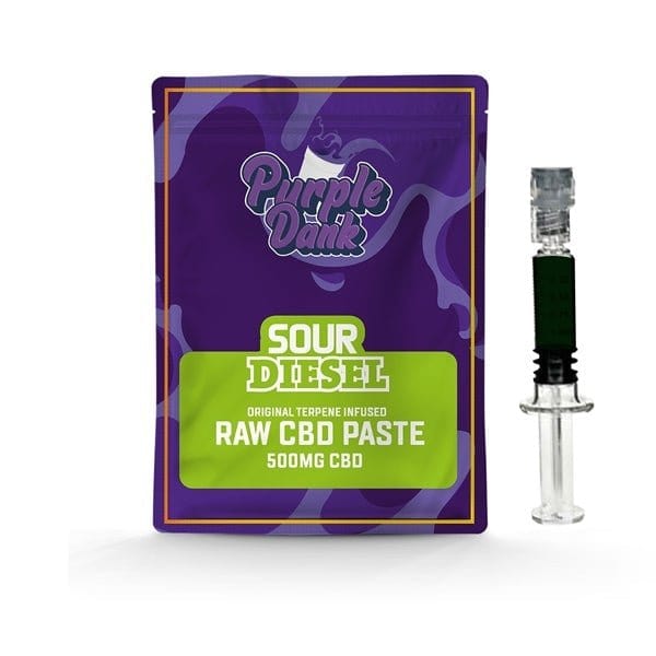 Purple Dank CBD Products 0.5g Purple Dank 1000mg CBD Raw Paste Sour Diesel