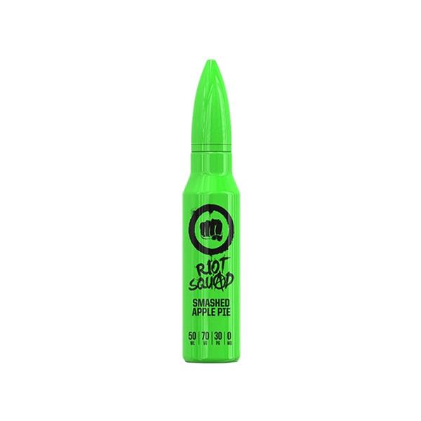 Riot Squad Vaping Products Smashed Apple Pie 0mg Riot Squad Shortfill 50ml (70VG/30PG)