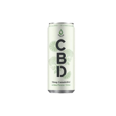 Simplee CBD CBD Products Simplee CBD Elderflower & Lime Lightly Sparkled Drink - 250ml