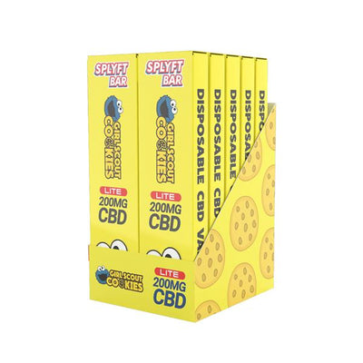 SPLYFT Vaping Products x10 (Display Box) / Girl Scout Cookies SPLYFT BAR LITE 200mg CBD Disposable Vape