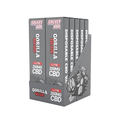 SPLYFT Vaping Products x10 (Display Box) / Gorilla Glue SPLYFT BAR LITE 200mg CBD Disposable Vape
