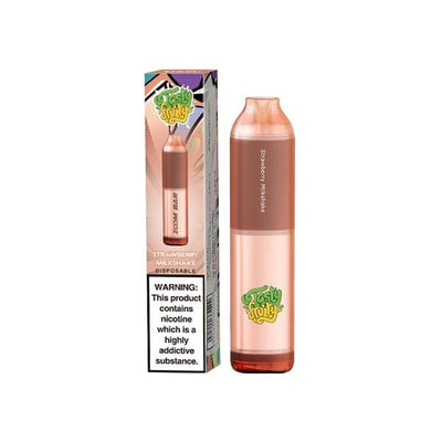 Tasty Fruity Vaping Products Strawberry Milkshake 20mg Tasty Fruity Zoom Bar Disposable Vape Pod 600 Puffs