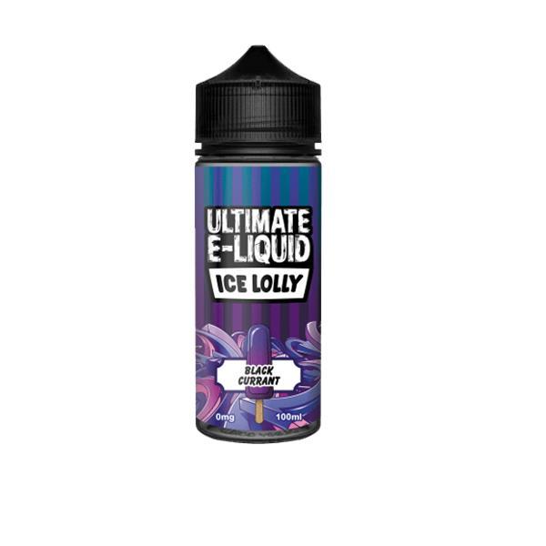 Ultimate Puff Vaping Products Blackcurrant 0mg Ultimate E-liquid Ice Lolly Shortfill 100ml (70VG/30PG)