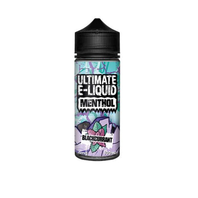 Ultimate Puff Vaping Products Blackcurrant 0mg Ultimate E-liquid Menthol Shortfill 100ml (70VG/30PG)