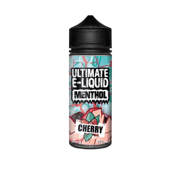 Ultimate Puff Vaping Products Cherry 0mg Ultimate E-liquid Menthol Shortfill 100ml (70VG/30PG)