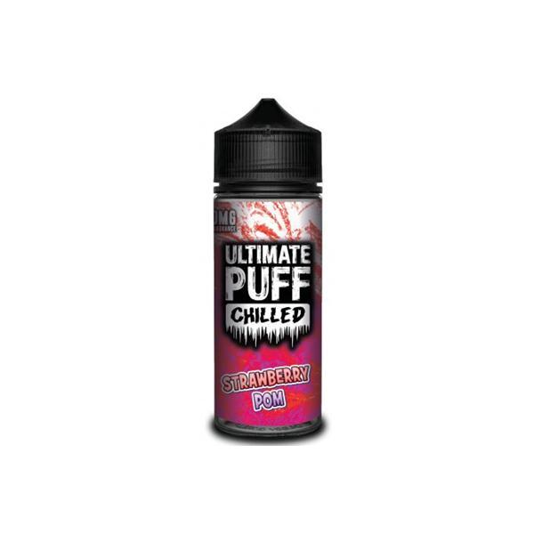 Ultimate Puff Vaping Products Chilled Strawberry Pom 0mg Ultimate Puff Chilled Shortfill 100ml (70VG/30PG)
