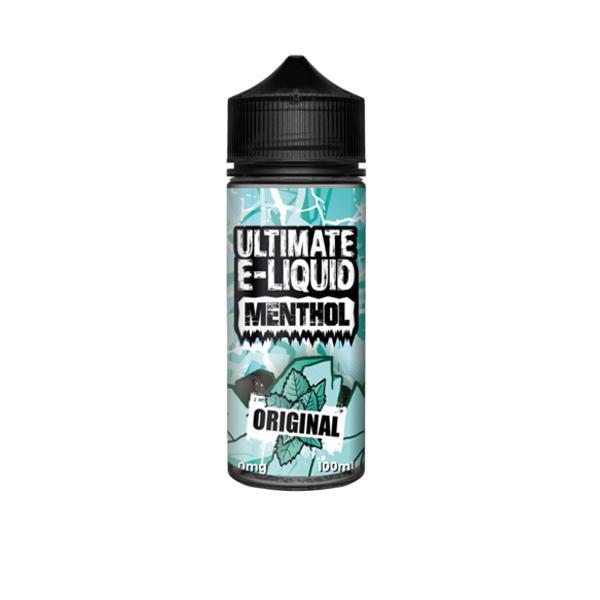 Ultimate Puff Vaping Products Original 0mg Ultimate E-liquid Menthol Shortfill 100ml (70VG/30PG)