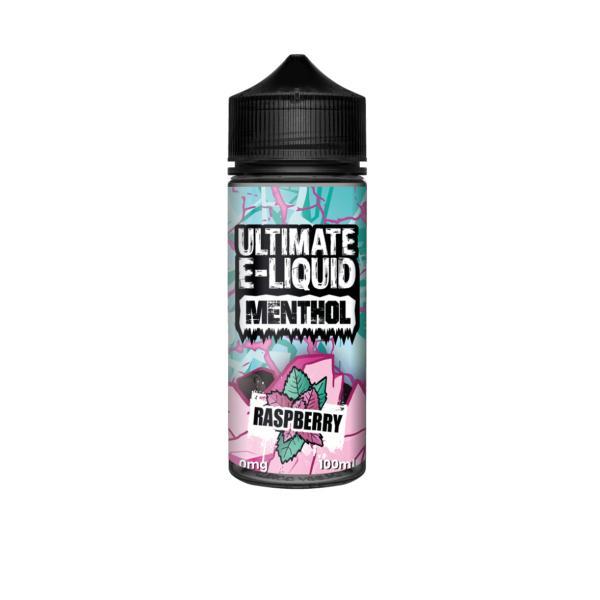 Ultimate Puff Vaping Products Raspberry 0mg Ultimate E-liquid Menthol Shortfill 100ml (70VG/30PG)