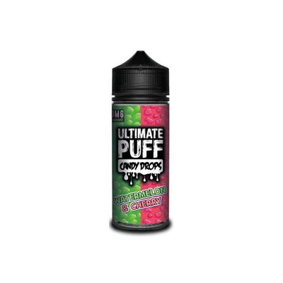 Ultimate Puff Vaping Products Watermelon & Cherry 0mg Ultimate Puff Candy Drops Shortfill 100ml (70VG/30PG)