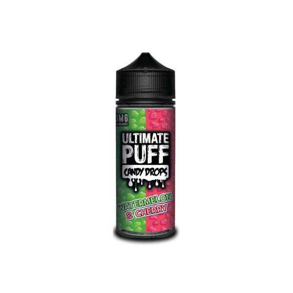 Ultimate Puff Vaping Products Watermelon & Cherry 0mg Ultimate Puff Candy Drops Shortfill 100ml (70VG/30PG)
