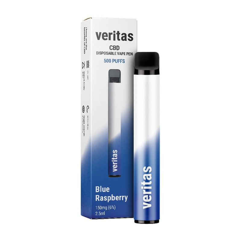 Veritas CBD CBD Products Blue Raspberry Veritas CBD 150mg Disposable Vape Pen