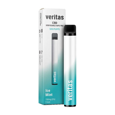 Veritas CBD CBD Products Ice Mint Veritas CBD 150mg Disposable Vape Pen