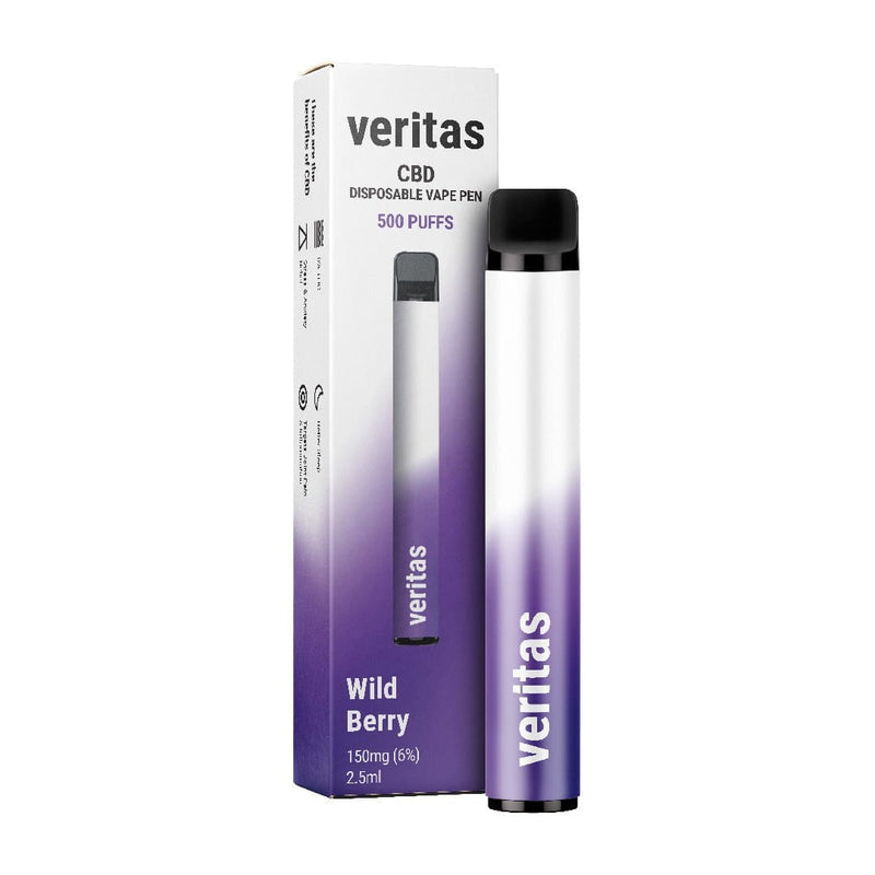 Veritas CBD CBD Products Wild Berries Veritas CBD 150mg Disposable Vape Pen