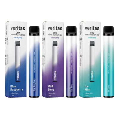 Vertias CBD Products Veritas 150mg CBD Disposable Vape Pens 500 Puffs