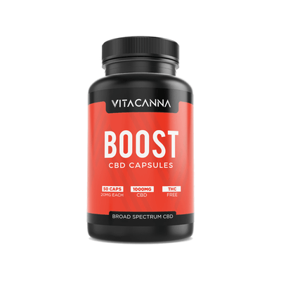 Vitacanna CBD Products Boost Vitacanna 1000mg Broad Spectrum CBD Vegan Capsules - 50 Caps