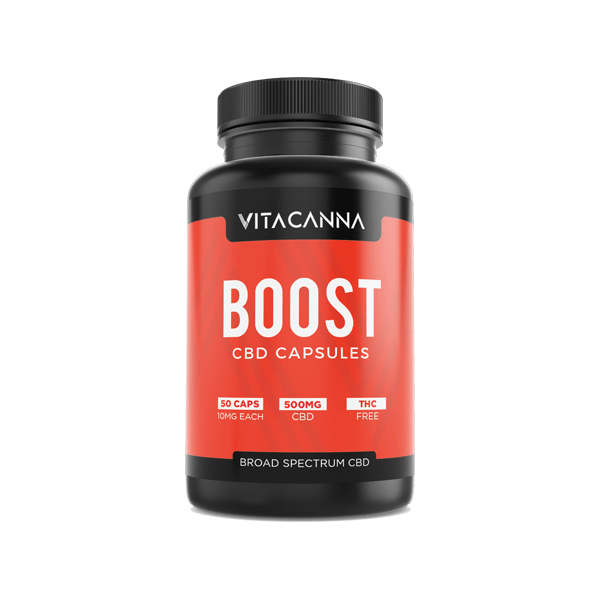 Vitacanna CBD Products Boost Vitacanna 500mg Broad Spectrum CBD Vegan Capsules - 50 Caps