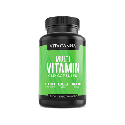 Vitacanna CBD Products Vitacanna 1000mg Broad Spectrum CBD Vegan Capsules - 50 Caps