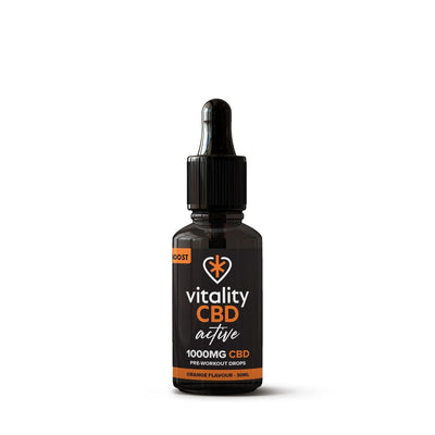 Vitality CBD CBD Products 1000mg Vitality CBD Active: Boost CBD Oil Orange 30ml