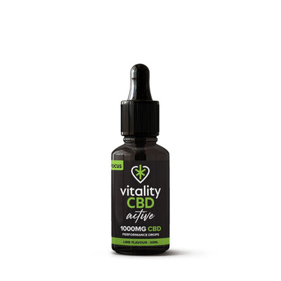 Vitality CBD CBD Products 1000mg Vitality CBD Active: Focus CBD Oil Lime 30ml