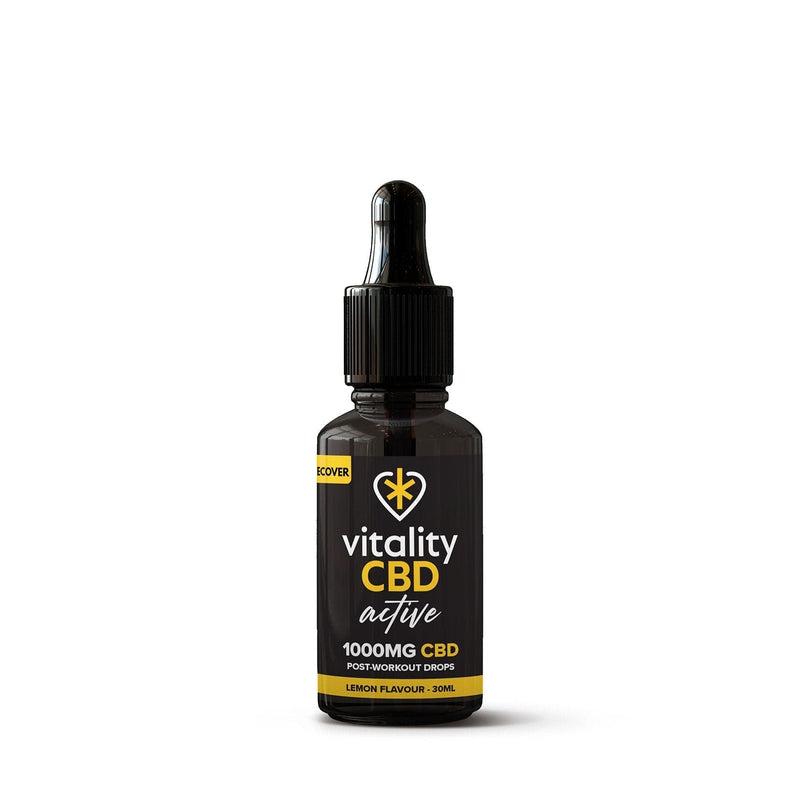 Vitality CBD CBD Products 1000mg Vitality CBD Active: Recover CBD Oil Lemon 30ml