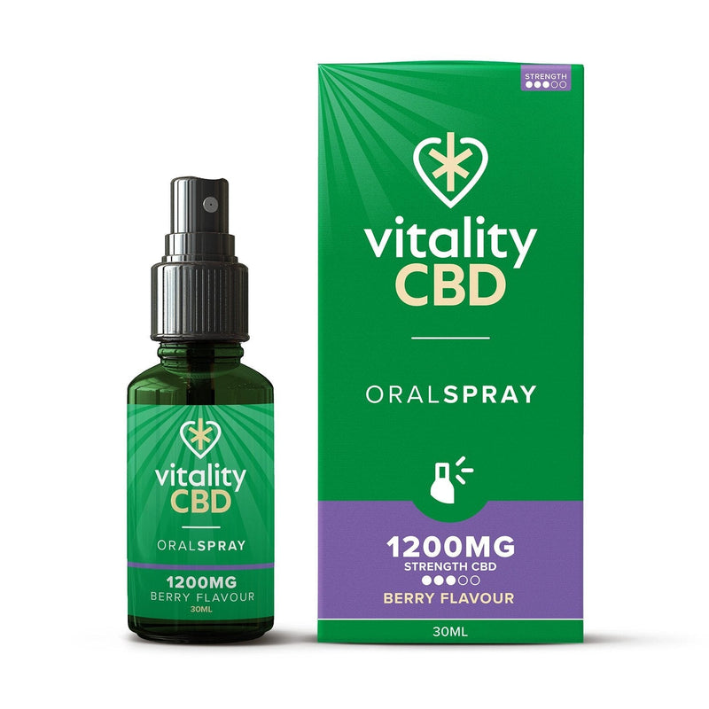 Vitality CBD CBD Products 1200mg Vitality CBD Berry CBD Oil Spray 30ml