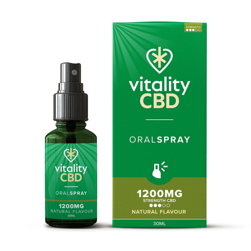 Vitality CBD CBD Products 1200mg Vitality CBD Natural CBD Oil Spray 30ml