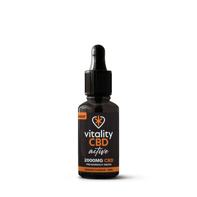 Vitality CBD CBD Products 2000mg Vitality CBD Active: Boost CBD Oil Orange 30ml