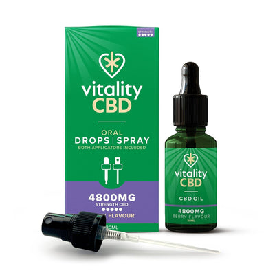 Vitality CBD CBD Products 4800mg Vitality CBD Berry CBD Oil Spray 30ml