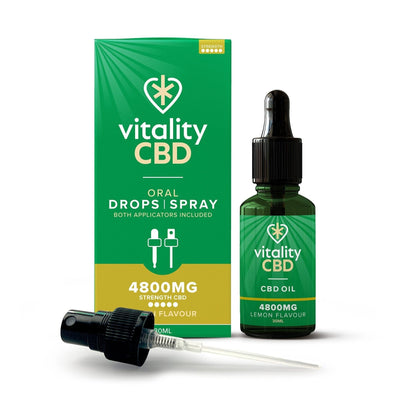 Vitality CBD CBD Products 4800mg Vitality CBD Lemon CBD Oil Spray 30ml