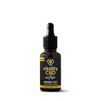 Vitality CBD CBD Products 500mg Vitality CBD Active: Recover CBD Oil Lemon 30ml