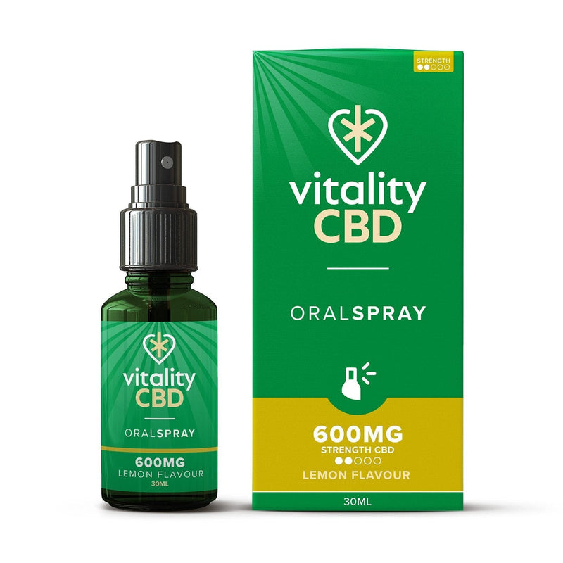 Vitality CBD CBD Products 600mg Vitality CBD Lemon CBD Oil Spray 30ml