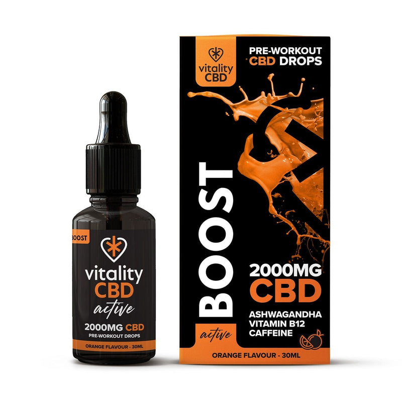 Vitality CBD CBD Products Vitality CBD Active: Boost CBD Oil Orange 30ml