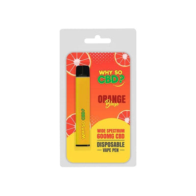 Why So CBD CBD Products Orange Blaze Why So CBD? 600mg Wide Spectrum CBD Disposable Vape Pen