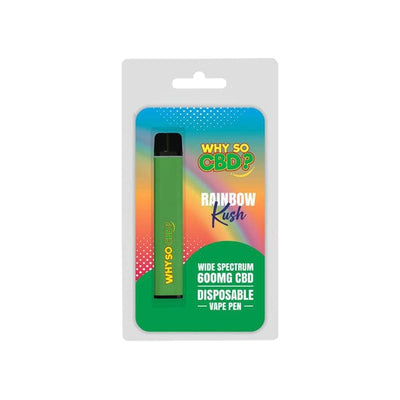 Why So CBD CBD Products Rainbow Kush Why So CBD? 600mg Wide Spectrum CBD Disposable Vape Pen