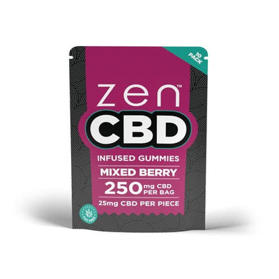 Zen CBD CBD Products Zen 250mg CBD Infused Mixed Berry CBD Gummies