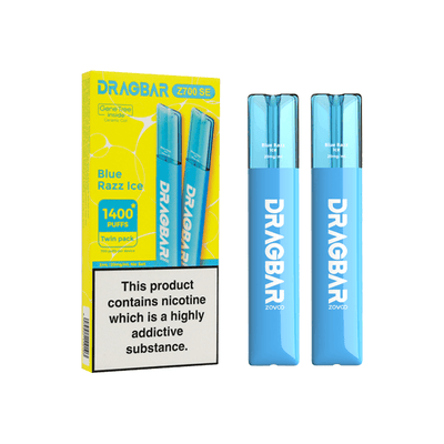 Zovoo Vaping Products Blue Razz Ice 20mg Zovoo Dragbar Z700 SE Disposable Vape Device 700 Puffs 2PCS